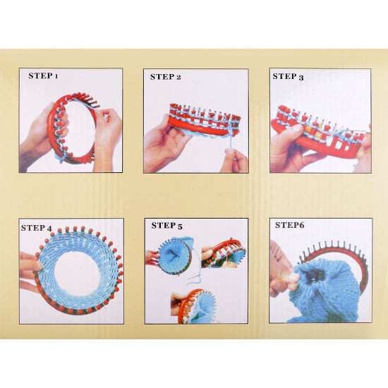 Set dispozitive tricotat circulare, 4 mărimi - Conform imaginii (2 Seturi) Set dispozitive tricotat circulare, 4 mărimi - Conform imaginii (2 Seturi)