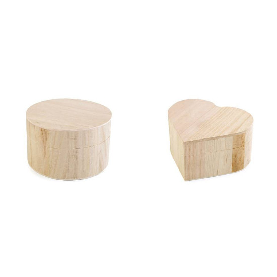 Cutii din lemn decorabile - Natur (6 Bucăți) Cutii din lemn decorabile - Natur (6 Bucăți)