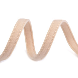 Șnur tubular pentru balene, lățime 10 mm - Nude (1 Metru)