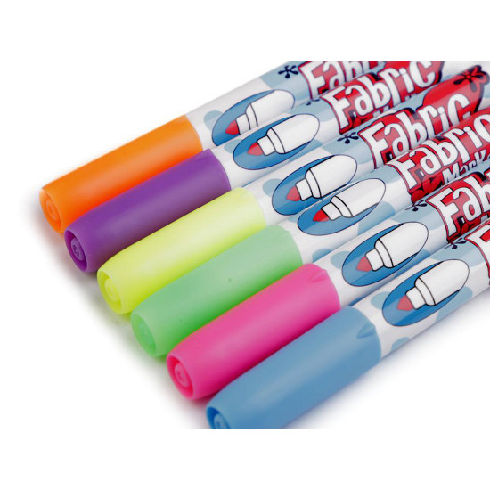 Marker pentru textile, 6 buc. - Conform imaginii (3 Cutii) Marker pentru textile, 6 buc. - Conform imaginii (3 Cutii)