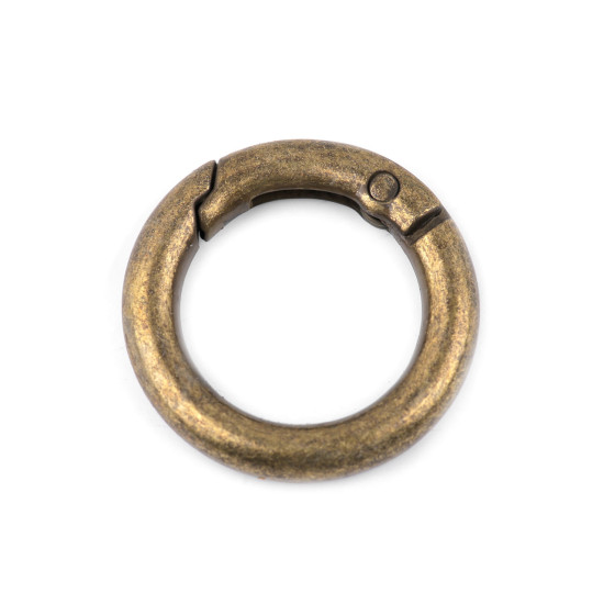 Inel carabină, ø18 mm - Nichel (10 Bucăți)