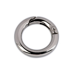 Inel carabină, ø18 mm - Nichel (1 Bucată)