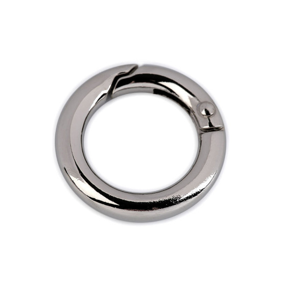 Inel carabină, ø18 mm - Nichel (10 Bucăți)