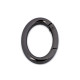 Inel carabină oval - Nichel negru (10 Bucăți) Inel carabină oval - Nichel negru (10 Bucăți)