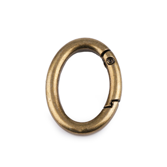 Inel carabină oval - Nichel negru (10 Bucăți) Inel carabină oval - Nichel negru (10 Bucăți)