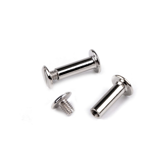 Şurub de legătorie 12; 16; 20 a 25 mm - Nichel (10 Perechi) Şurub de legătorie 12; 16; 20 a 25 mm - Nichel (10 Perechi)