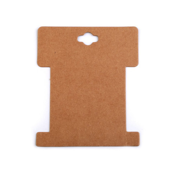 Card expunere panglici / șnururi, 8,6x10,2 cm - Maro natural (200 Bucăți) Card expunere panglici / șnururi, 8,6x10,2 cm - Maro natural (200 Bucăți)