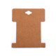 Card expunere panglici / șnururi, 8,6x10,2 cm - Maro natural (200 Bucăți) Card expunere panglici / șnururi, 8,6x10,2 cm - Maro natural (200 Bucăți)