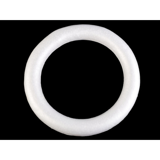 Cerc polistiren, ø30 cm - Alb (10 Bucăți)