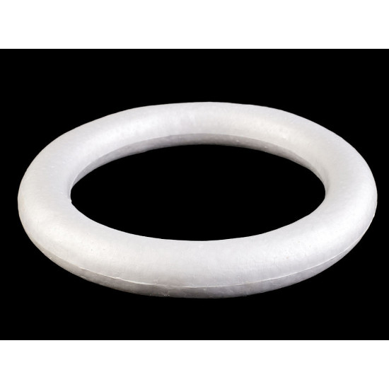 Cerc polistiren, ø30 cm - Alb (10 Bucăți)