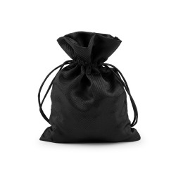 Săculeț satin pentru cadouri, 13x18 cm - Negru (1 Bucată)