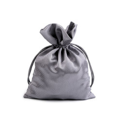 Săculeț satin pentru cadouri, 13x18 cm - Argintiu (1 Bucată)