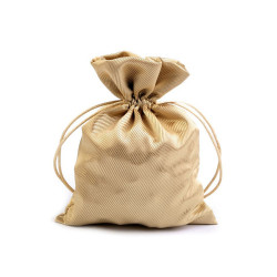 Săculeț satin pentru cadouri, 13x18 cm - Auriu deschis (1 Bucată)