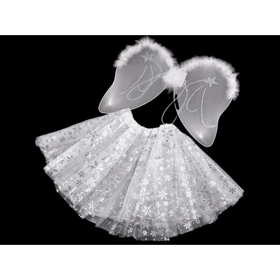Costume carnaval - îngeraș - Alb (3 Seturi)