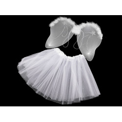 Costume carnaval - îngeraș - Alb (1 Set)