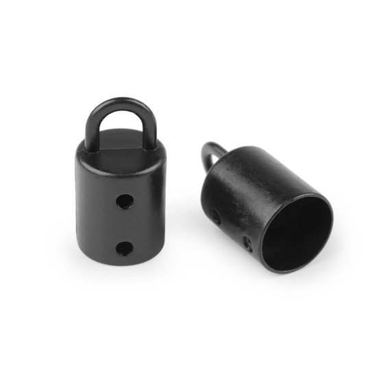 Capăt metalic șnur, ø14 mm - Nichel (30 Bucăți) Capăt metalic șnur, ø14 mm - Nichel (30 Bucăți)