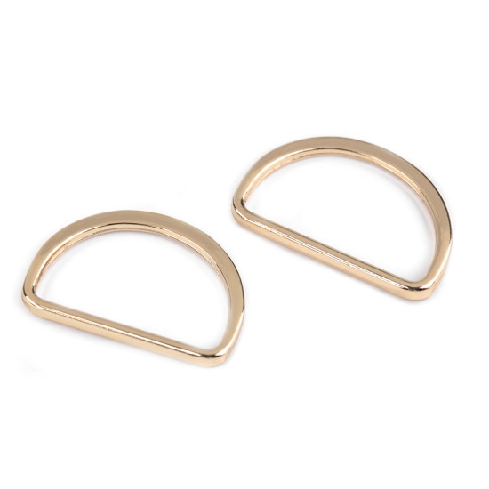 Inel metalic tip d plat, lățime 30 mm - Auriu rose (20 Bucăți) Inel metalic tip d plat, lățime 30 mm - Auriu rose (20 Bucăți)