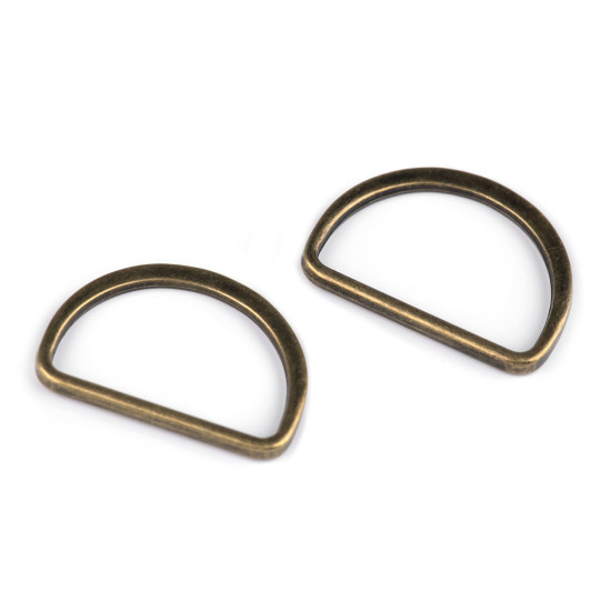 Inel metalic tip d plat, lățime 30 mm - Auriu rose (20 Bucăți) Inel metalic tip d plat, lățime 30 mm - Auriu rose (20 Bucăți)