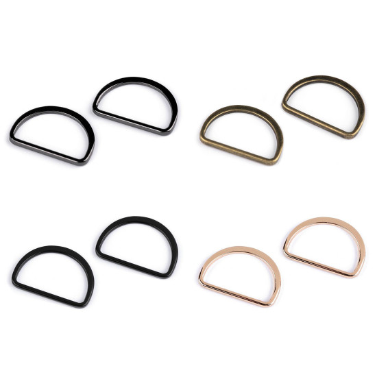 Inel metalic tip d plat, lățime 30 mm - Auriu rose (20 Bucăți) Inel metalic tip d plat, lățime 30 mm - Auriu rose (20 Bucăți)