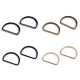 Inel metalic tip d plat, lățime 30 mm - Auriu rose (20 Bucăți) Inel metalic tip d plat, lățime 30 mm - Auriu rose (20 Bucăți)