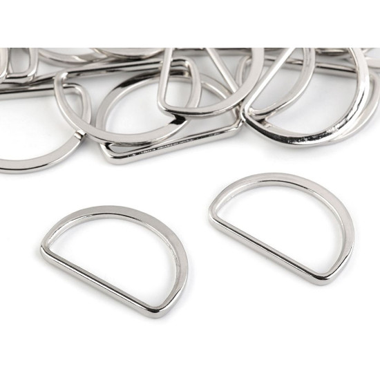 Inel metalic tip d plat, lățime 30 mm - Auriu rose (20 Bucăți) Inel metalic tip d plat, lățime 30 mm - Auriu rose (20 Bucăți)