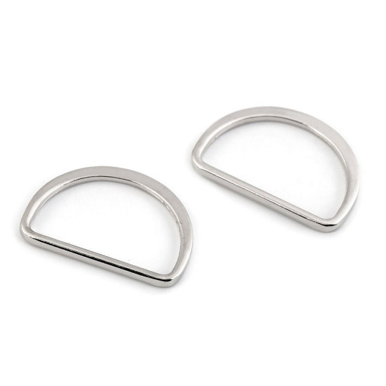 Inel metalic tip d plat, lățime 30 mm - Auriu rose (20 Bucăți) Inel metalic tip d plat, lățime 30 mm - Auriu rose (20 Bucăți)