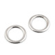 Inele metalice plate / catarame, ø28 mm - Nichel (2 Bucăți)