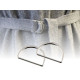 Inel metalic tip d plat, lățime 25 mm - Auriu rose (10 Bucăți) Inel metalic tip d plat, lățime 25 mm - Auriu rose (10 Bucăți)