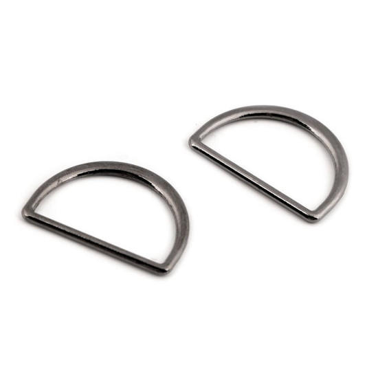 Inel metalic tip d plat, lățime 25 mm - Auriu rose (10 Bucăți) Inel metalic tip d plat, lățime 25 mm - Auriu rose (10 Bucăți)