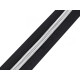 Fermoar spiralat argintiu, metraj no 10 - Negru (1 Metru) Fermoar spiralat argintiu, metraj no 10 - Negru (1 Metru)