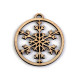 Decorațiuni din lemn - fulg de nea, brăduț ø45 mm - Natur (12 Bucăți) Decorațiuni din lemn - fulg de nea, brăduț ø45 mm - Natur (12 Bucăți)