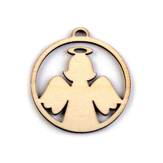 Decorațiuni din lemn - fulg de nea, brăduț ø45 mm - Natur (12 Bucăți) Decorațiuni din lemn - fulg de nea, brăduț ø45 mm - Natur (12 Bucăți)
