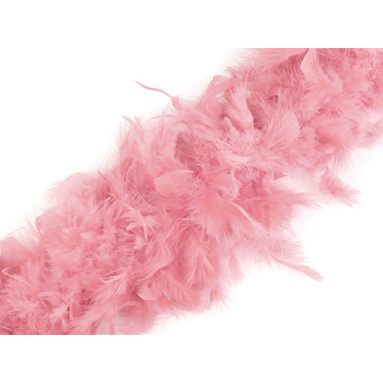 Șirag fulgi boa, pene curcan 90g, lungime 1,8m, diverse culori - Roz vintage (5 Bucăți) Șirag fulgi boa, pene curcan 90g, lungime 1,8m, diverse culori - Roz vintage (5 Bucăți)