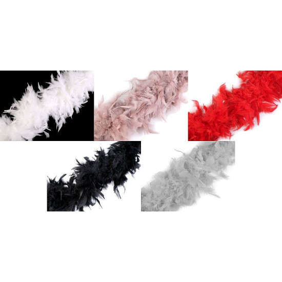 Șirag fulgi boa, pene curcan 90g, lungime 1,8m, diverse culori - Roz vintage (5 Bucăți) Șirag fulgi boa, pene curcan 90g, lungime 1,8m, diverse culori - Roz vintage (5 Bucăți)