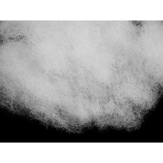 Pernă umplută cu fibră de poliester siliconizat, 350 g, 30x50 cm - Alb (6 Bucăți)