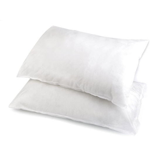 Pernă umplută cu fibră de poliester siliconizat, 350 g, 30x50 cm - Alb (6 Bucăți)