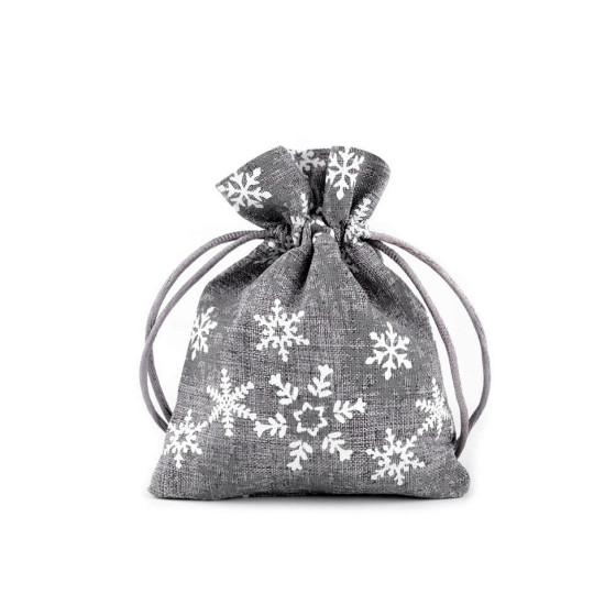 Săculeț cadouri, 10x13 cm - Gri neutral (40 Bucăți)