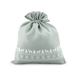 Săculeț cadouri crăciun, 30x35 cm - Gri neutral (1 Bucată)