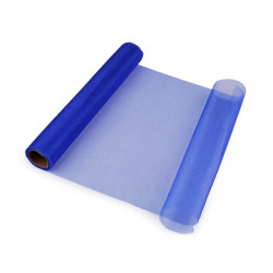 Organza, lățime 36 cm - Albastru cobalt (45 Metri)