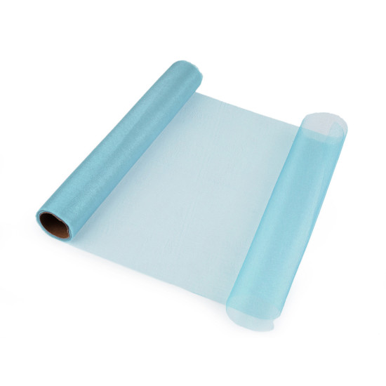 Organza, lățime 36 cm - Argintiu deschis (45 Metri) Organza, lățime 36 cm - Argintiu deschis (45 Metri)