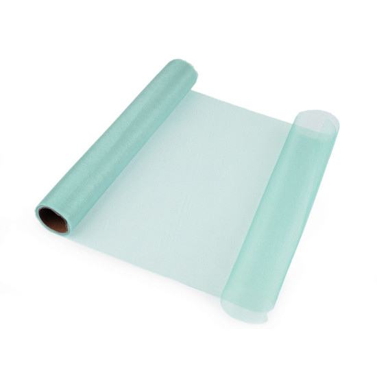 Organza, lățime 36 cm - Argintiu deschis (45 Metri) Organza, lățime 36 cm - Argintiu deschis (45 Metri)
