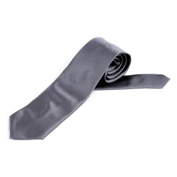 Cravată satin - Gri neutral (1 Bucată)