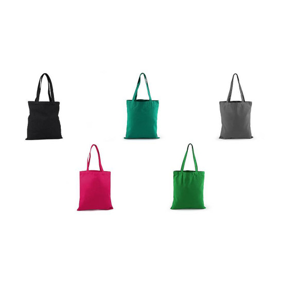 Sacoșă din pânză de bumbac decorabilă, 35x39 cm - Negru (1 Bucată)