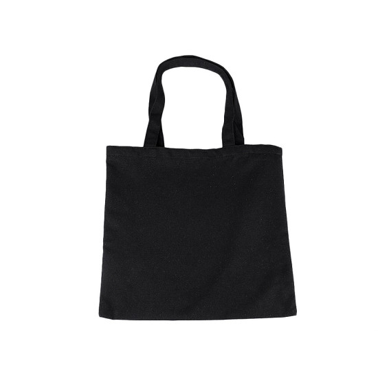 Sacoșă din pânză de bumbac decorabilă, 35x39 cm - Negru (1 Bucată)