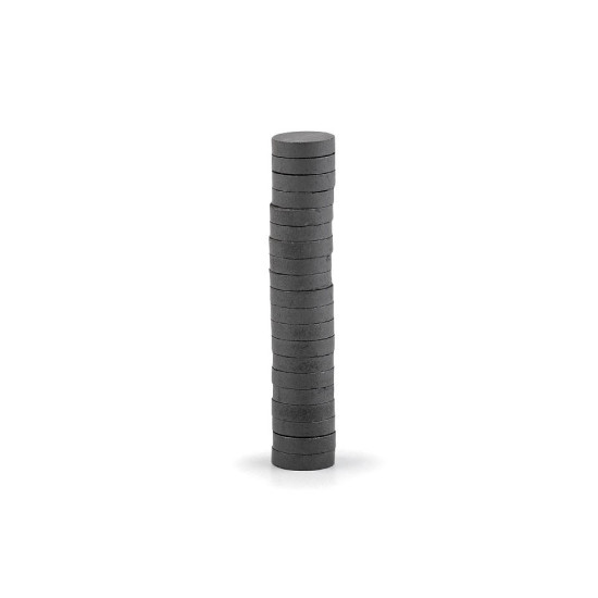Magnet rotund, ø12 mm - Antracit (100 Bucăți)