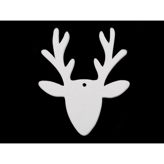 Decorațiuni din lemn - fulg de nea, stea, brad, clopoțel, căluț, ren - Alb (18 Bucăți) Decorațiuni din lemn - fulg de nea, stea, brad, clopoțel, căluț, ren - Alb (18 Bucăți)