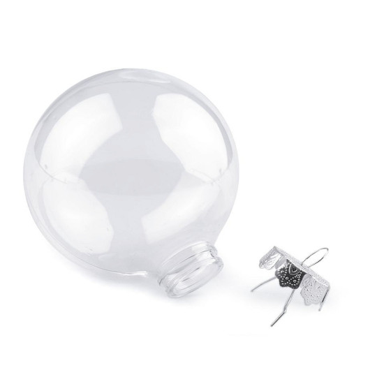Glob decorabil, ø10 cm - Transparent (2 Bucăți)