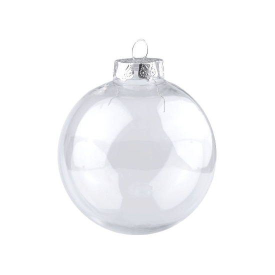 Glob decorabil, ø10 cm - Transparent (2 Bucăți)