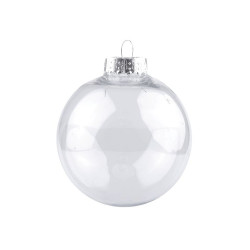 Glob transparent decorabil, ø8 cm - Transparent (2 Bucăți)