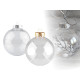 Glob transparent decorabil, ø8 cm - Transparent (24 Bucăți) Glob transparent decorabil, ø8 cm - Transparent (24 Bucăți)